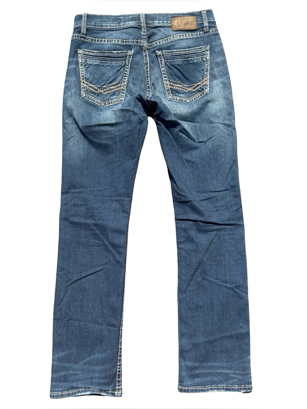 BKE Jake Bootleg Jeans Men’s Size 33L Blue Denim Bootcut (Measures 33") - Picture 2 of 8